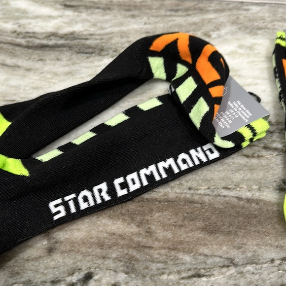 NWT Disney Parks Star Command XL-15 Buzz Lightyear Crew Socks Size 6-12 2 Pairs - Picture 3 of 7